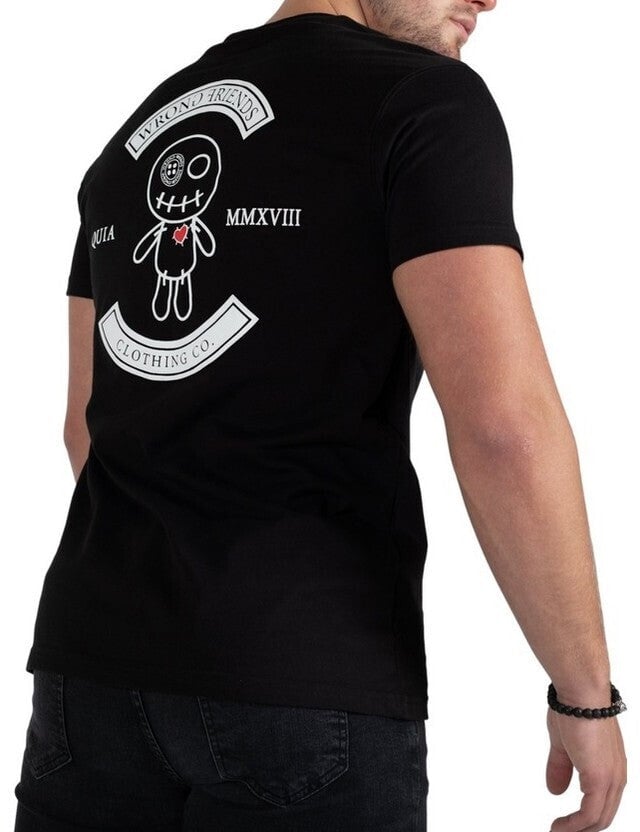 Wrong Friends VERONA T-SHIRT - BLACK Zwart