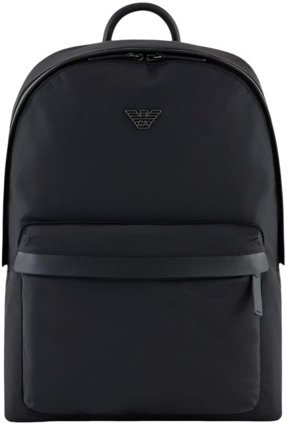 Emporio Armani EMPORIO ARMANI NYLON BACKPACK Zwart