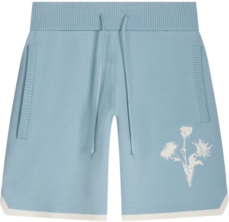 Filling Pieces Broeken Knit Short Gardener Blauw