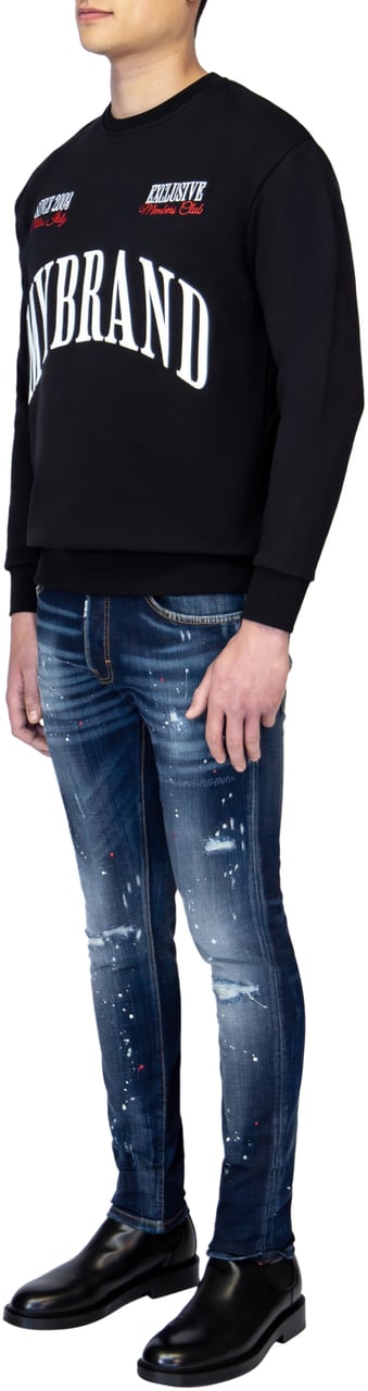 My Brand MYBRAND MILAN MEMBERS CLUB SWEATER | BLACK Zwart