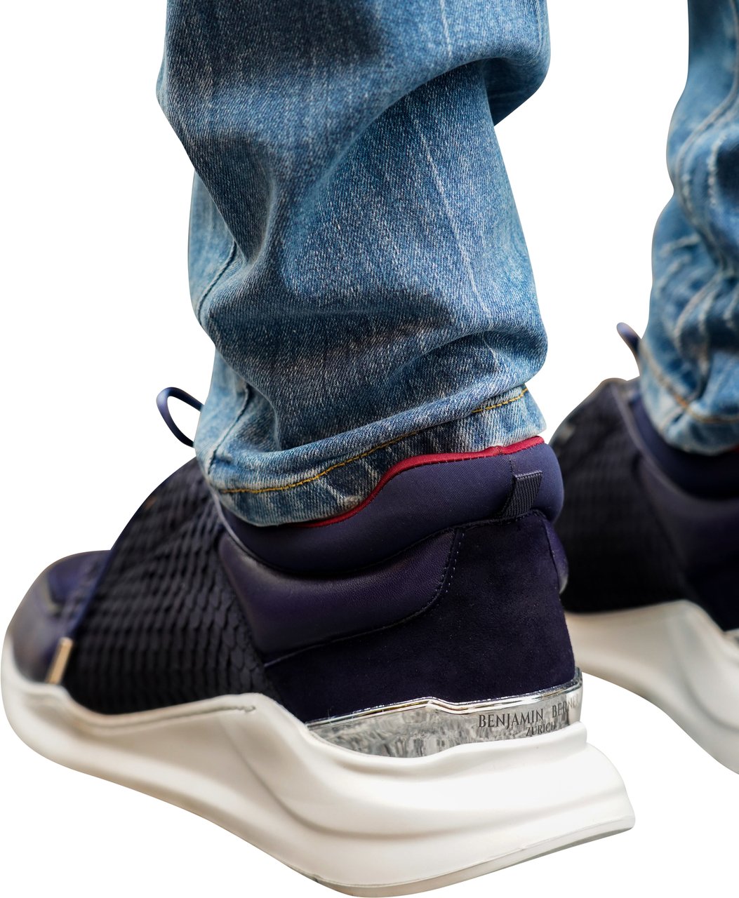 Benjamin Berner Cobra Cut Sneaker Blauw