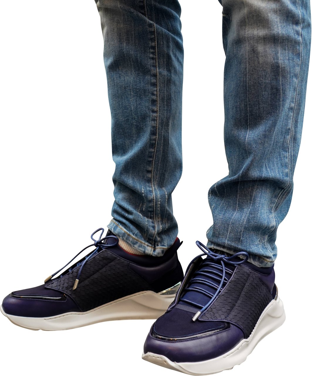 Benjamin Berner Cobra Cut Sneaker Blauw