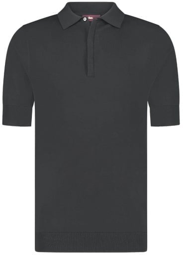 Aeden Nicko Knit Polo Vetiver Groen