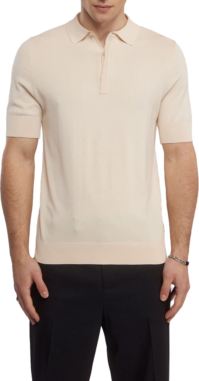 Aeden Nicko Knit Polo Summer Sand Beige