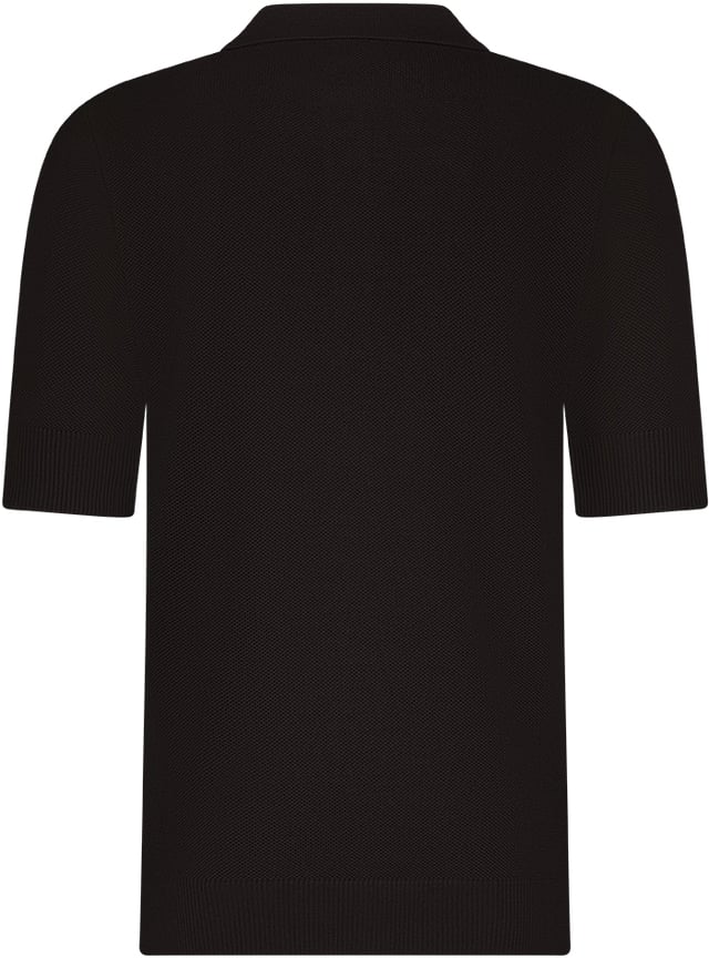 Aeden Bruces Knit Polo Ganache Bruin