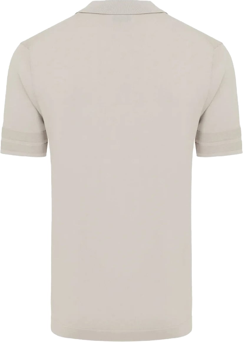 Genti Polo No Button Cool Dry Beige Beige