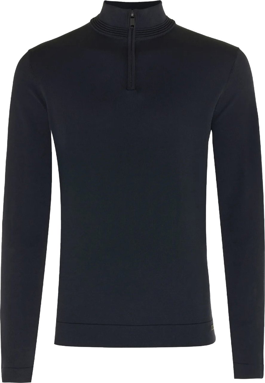 Genti Half Zip Cool Dry Donkerblauw Blauw