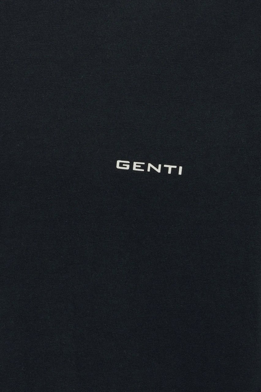 Genti T-shirt Heavy Cotton Zwar Zwart