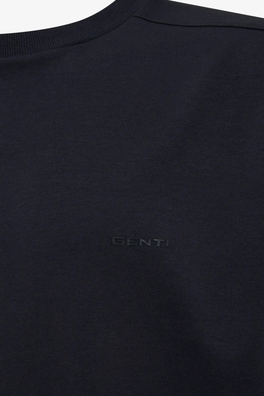 Genti T-shirt Tech Jersey Zwart Zwart