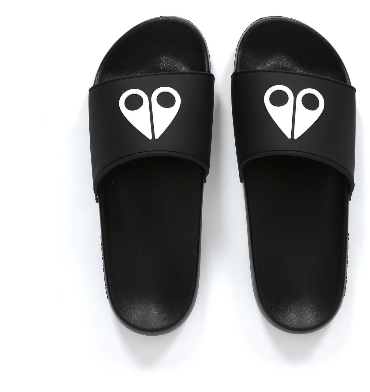 Moose Knuckles Logo Icon Sport Slides Black Zwart