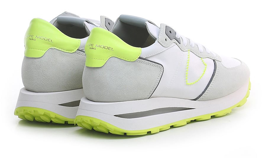 Philippe Model Tropez Haute Low Mondial Neon Blanc Wit