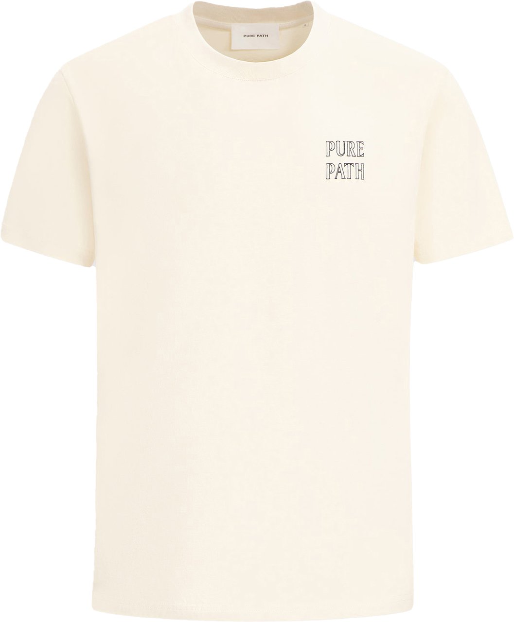 Pure Path T-Shirt Ecru Wit