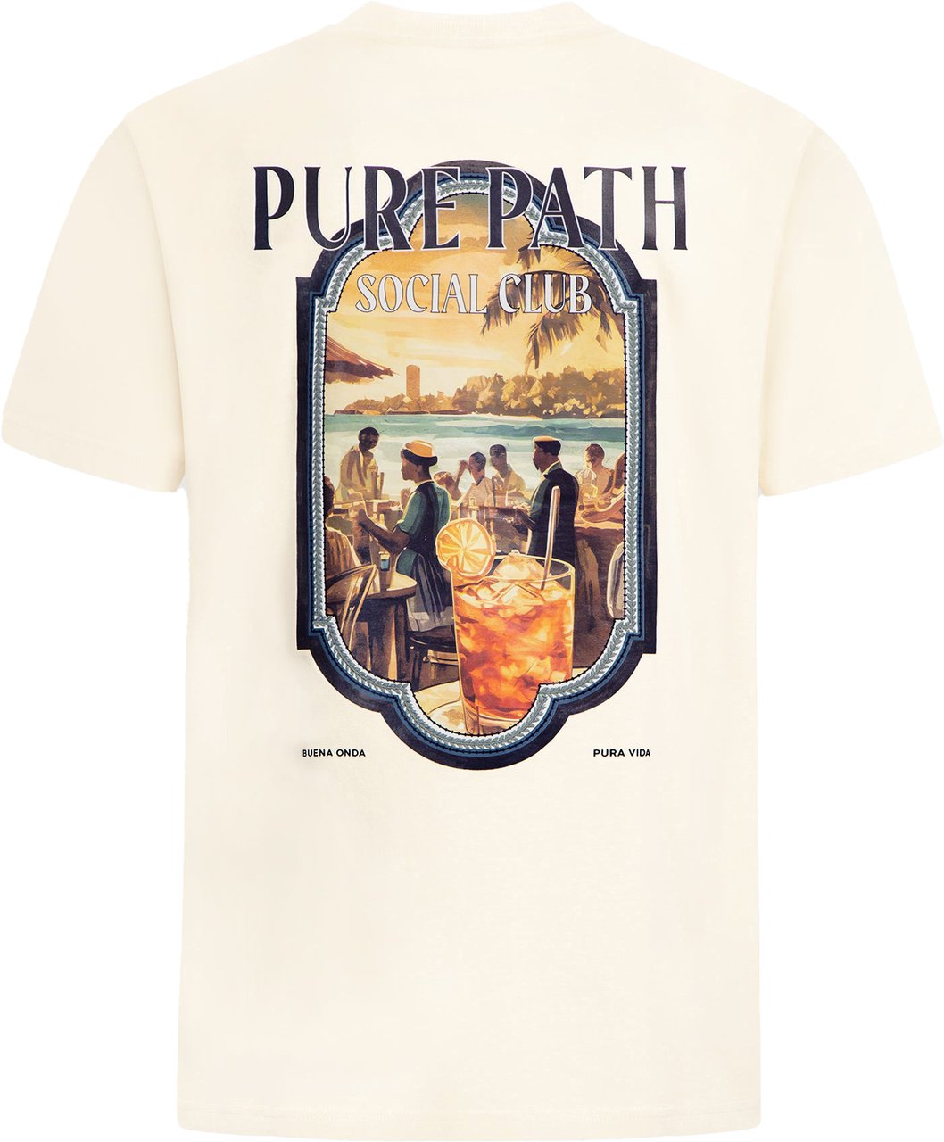 Pure Path T-Shirt Ecru Wit