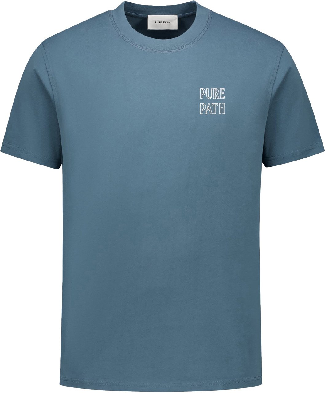 Pure Path T-Shirt Mid Blue Blauw