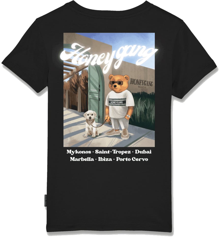 Baron Filou Honeygang T-Shirt Black Zwart