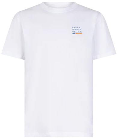 Radical T-shirt flower Wit