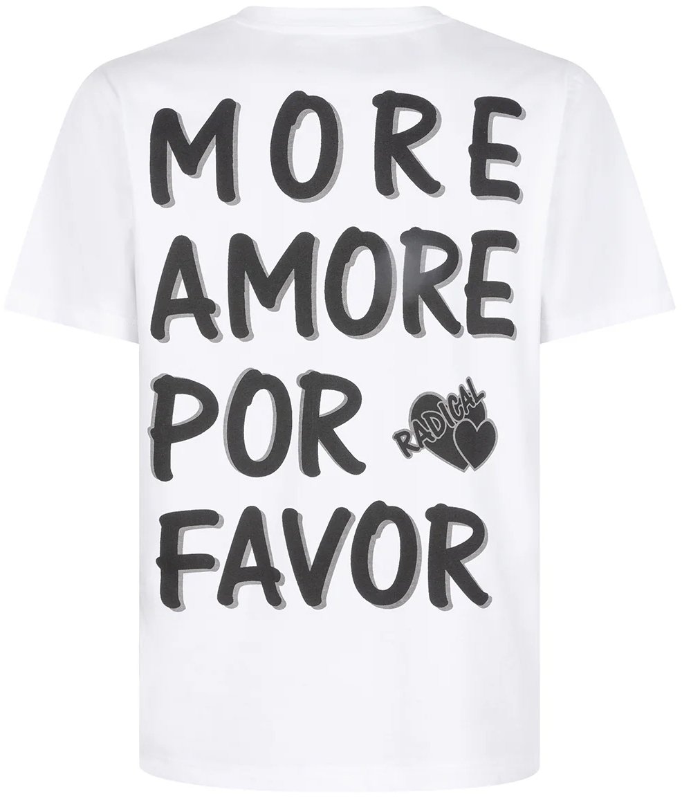 Radical T-shirt more amore Wit