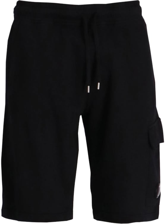 CP Company C.P. COMPANY CARGO LIGHT FLEECE BERMUDA SHORTS Zwart