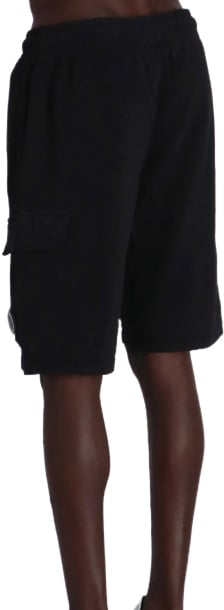 CP Company C.P. COMPANY CARGO LIGHT FLEECE BERMUDA SHORTS Zwart
