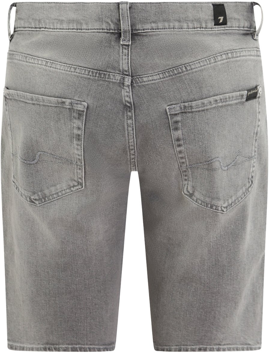 7 For All Mankind Heren Regular Shorts Spin Grijs Grijs