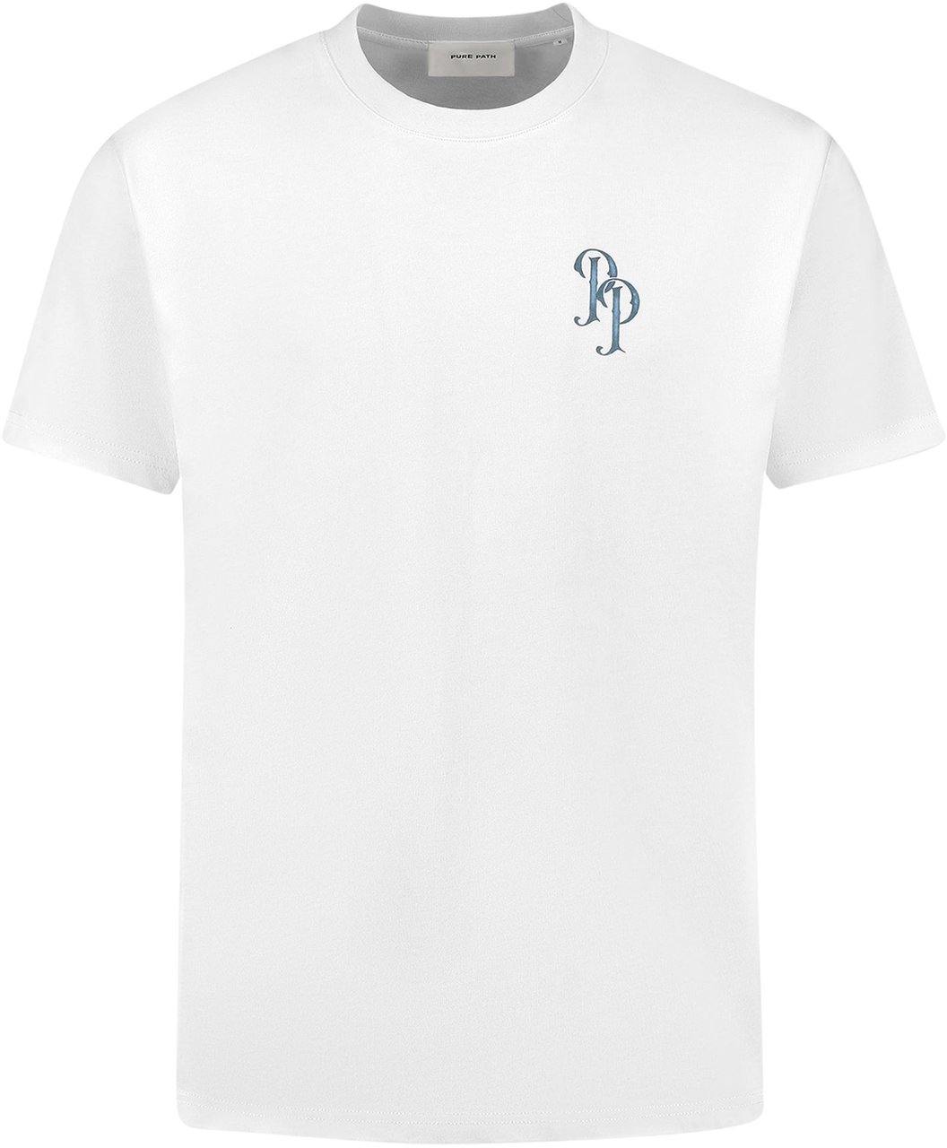Pure Path Tropical Crest T-Shirt Wit Wit