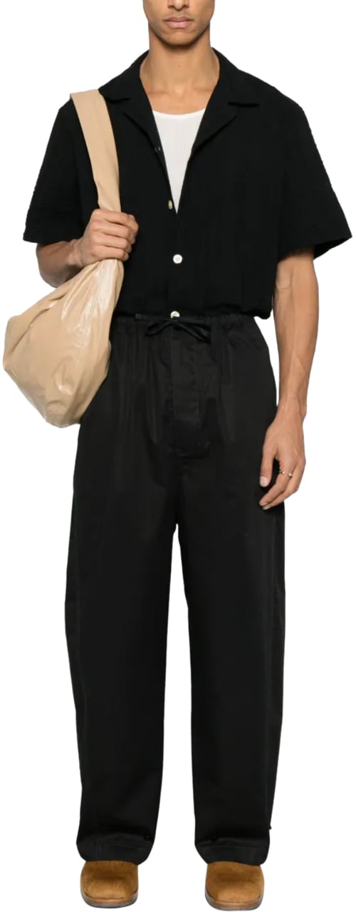 Lemaire Twisted Over Pants Black Zwart