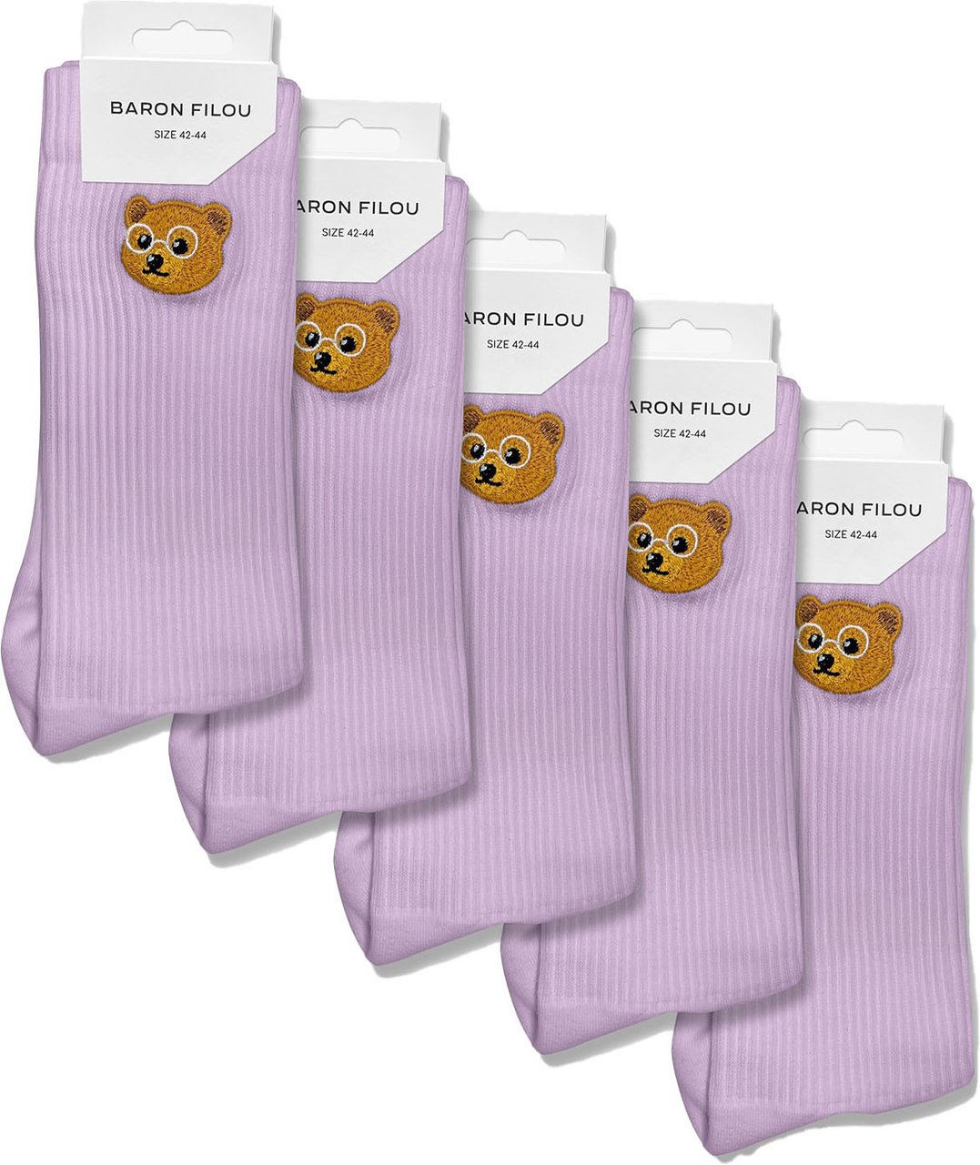 Baron Filou 5-Pack Baron Filou Socks Paars