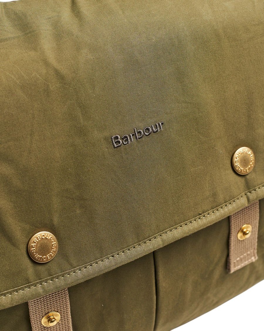 Barbour Sac postier Transport toile vert intérieur tartan UBA0745 GN31 Barbour Homme Groen