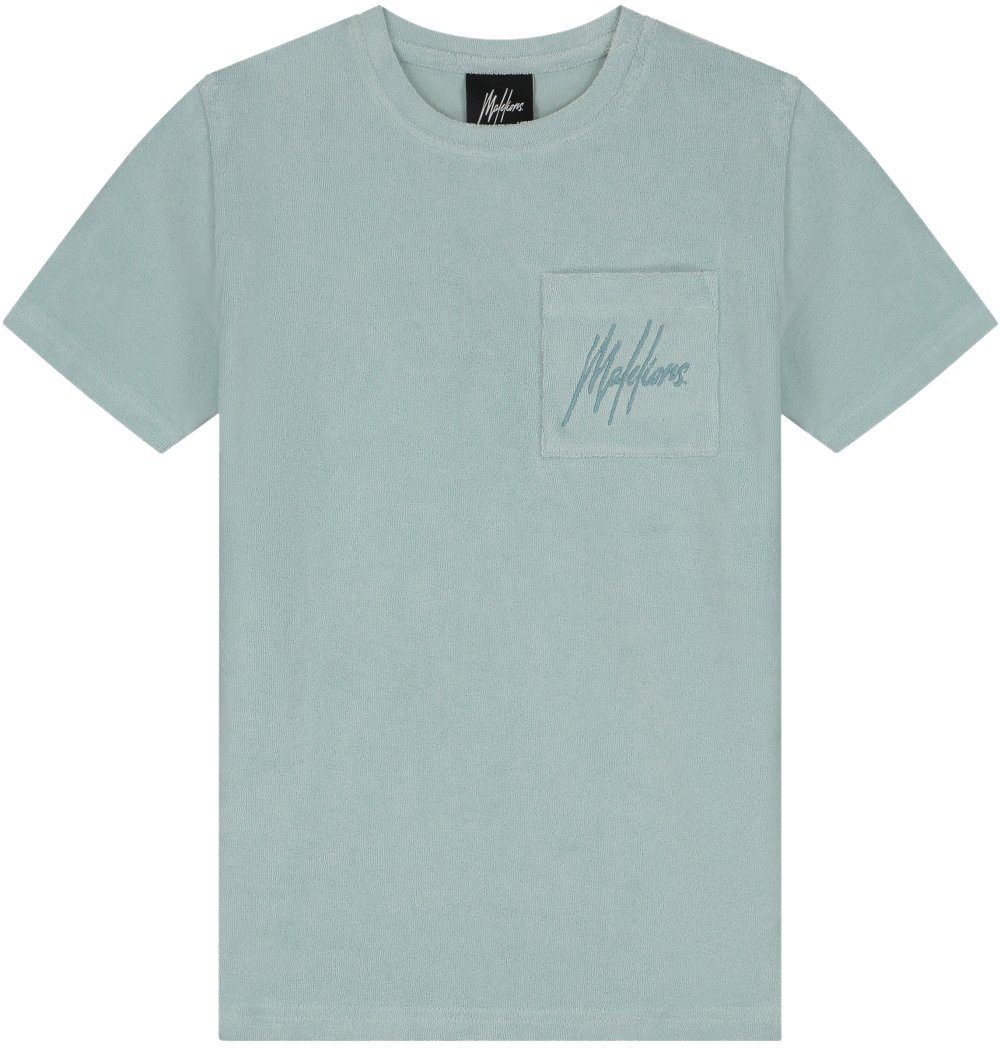Malelions Malelions Junior Signature Towelling T-Shirt Blauw