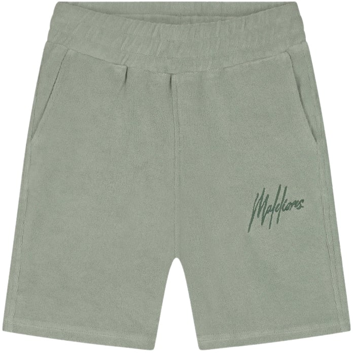 Malelions Malelions Junior Signature Towelling Shorts Groen