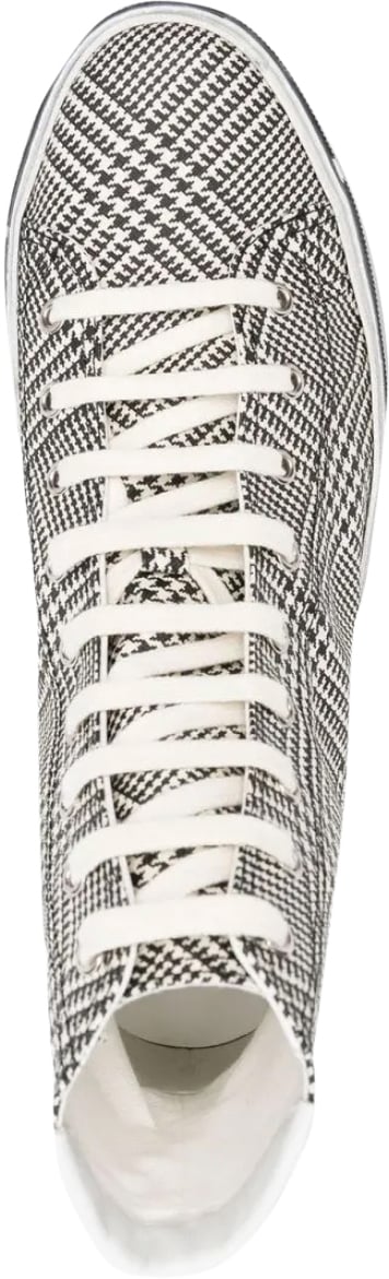 Saint Laurent Malibu Signature Logo Mid-top Sneakers Wit