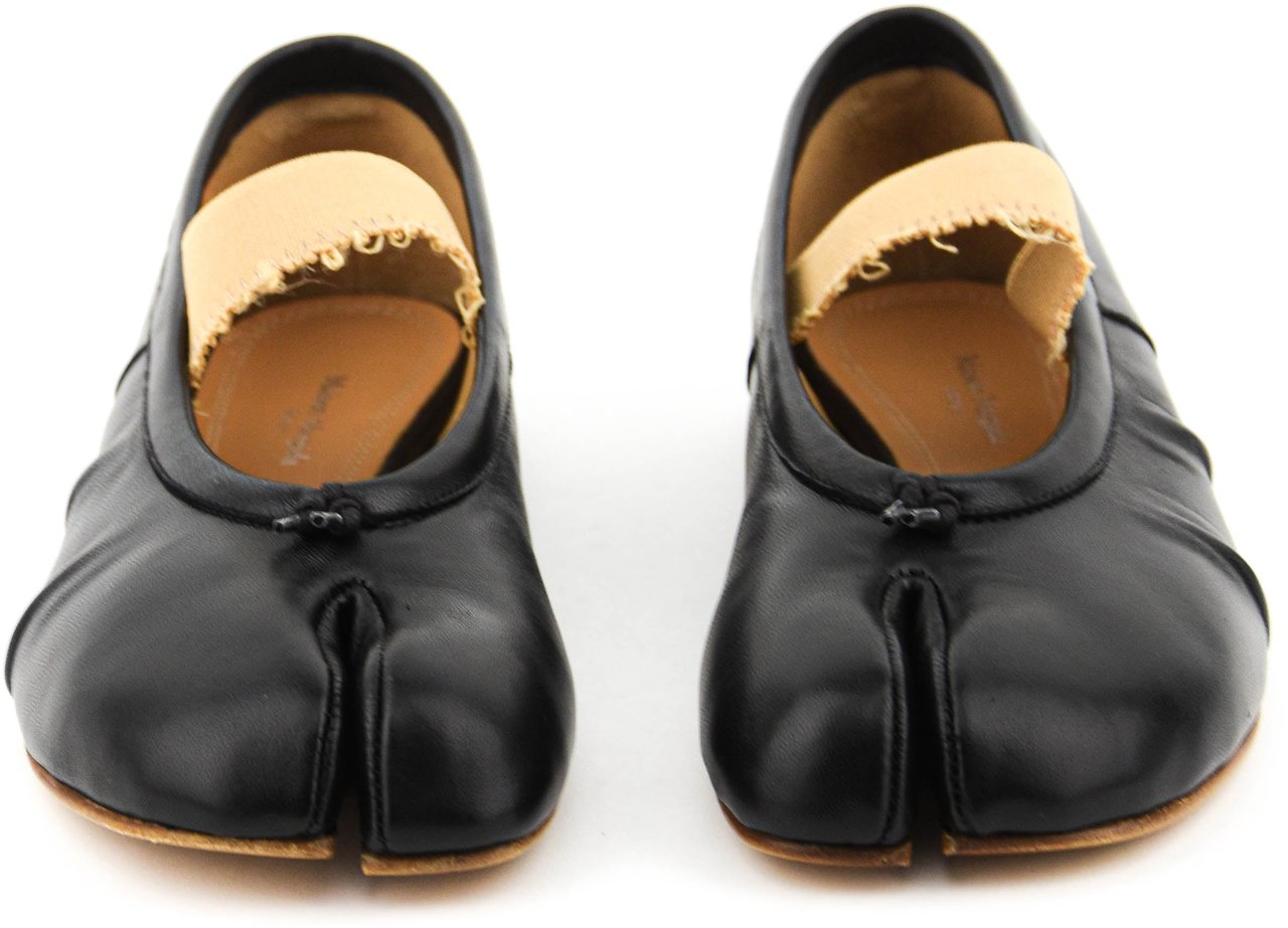 Maison Margiela Tabi Elastic Ballerina Black Zwart