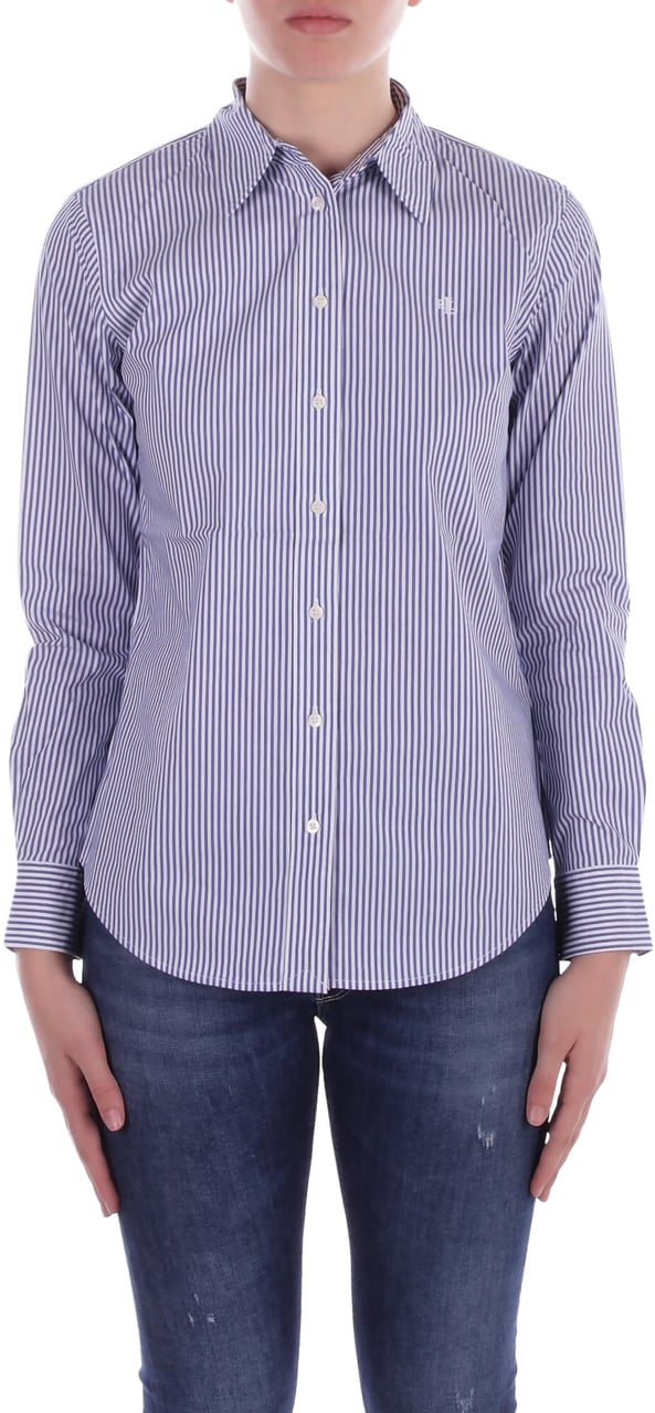 Ralph Lauren Shirts Blu White Blauw