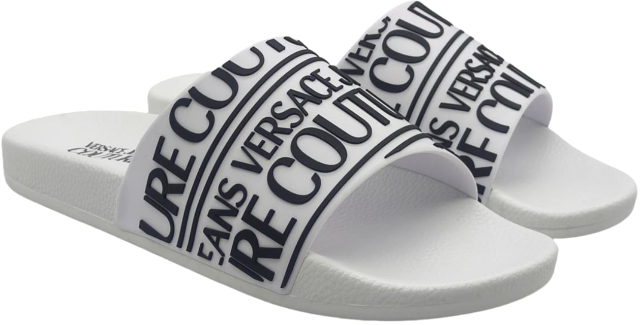 Versace Jeans Couture Heren Slippers Wit