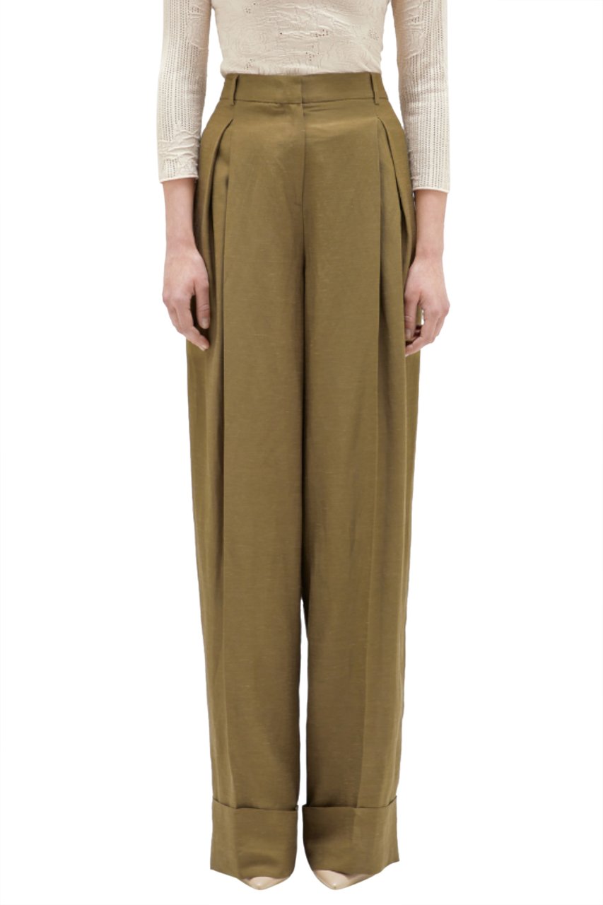 Blugirl Trousers Military Groen