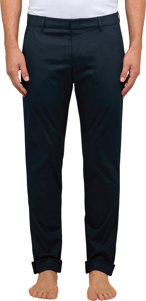 Dondup Trousers Blue Blauw