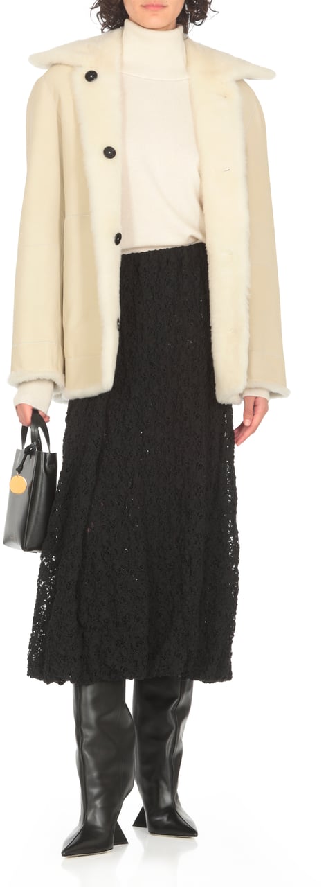 Jil Sander Coats Ivory Wit
