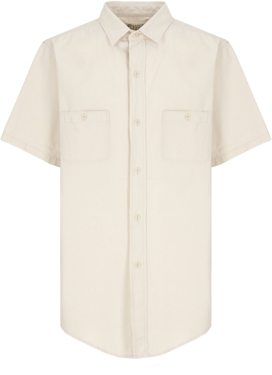 Maison Margiela Shirts Ivory Wit