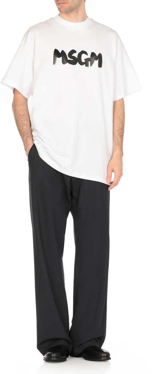 MSGM Trousers Blue Blauw