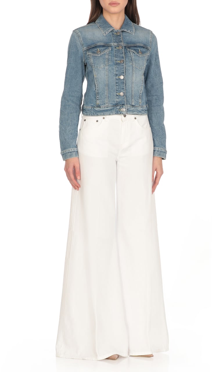 Dondup Coats Denim Blauw