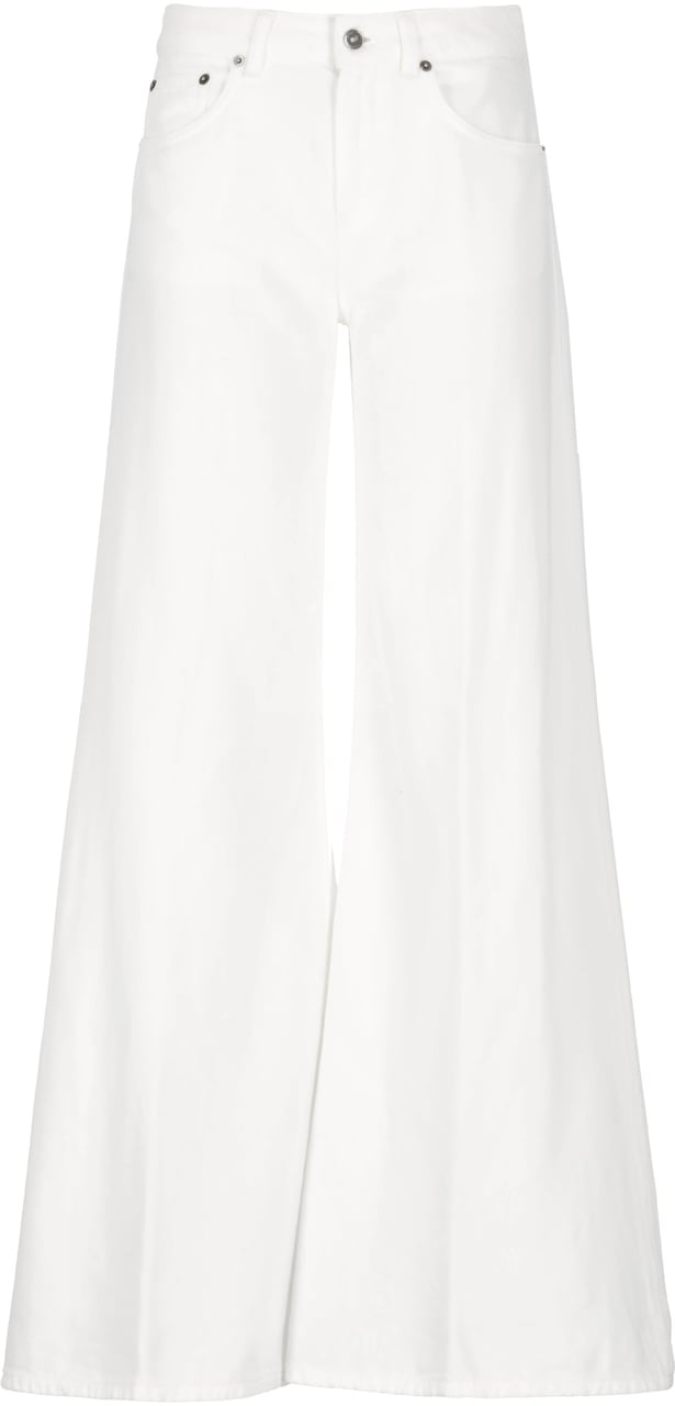 Dondup Trousers White Wit