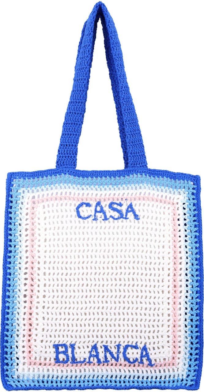 Casablanca Crochet Bag Blue Gradient Blauw