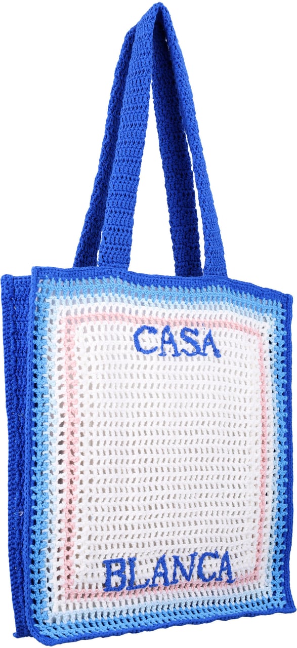 Casablanca Crochet Bag Blue Gradient Blauw
