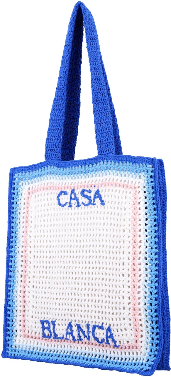 Casablanca Crochet Bag Blue Gradient Blauw
