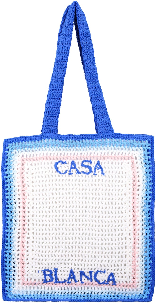 Casablanca Crochet Bag Blue Gradient Blauw