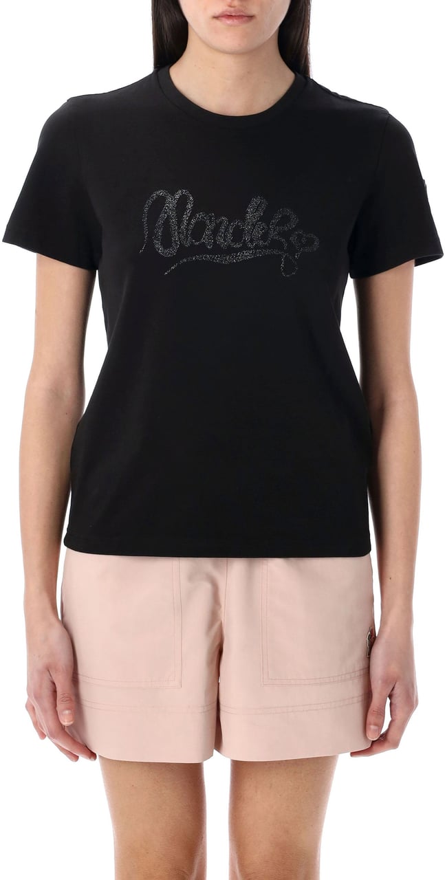 Moncler Ss T-Shirt Nero Zwart