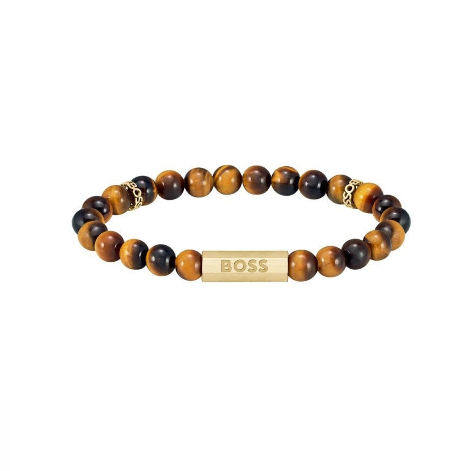 Boss BOSS HBJ1580661M SPHERE STONES Mannen Armband 19cm Bruin