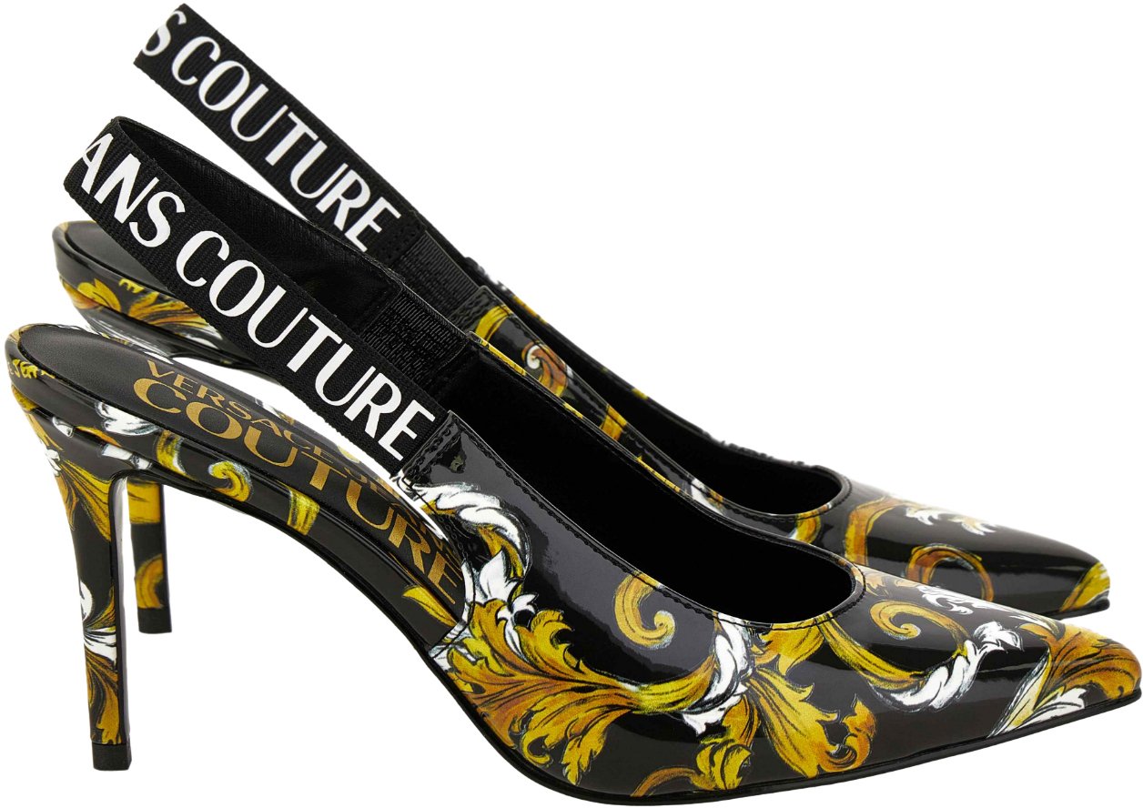 Versace Jeans Couture Flat Shoes Black Zwart