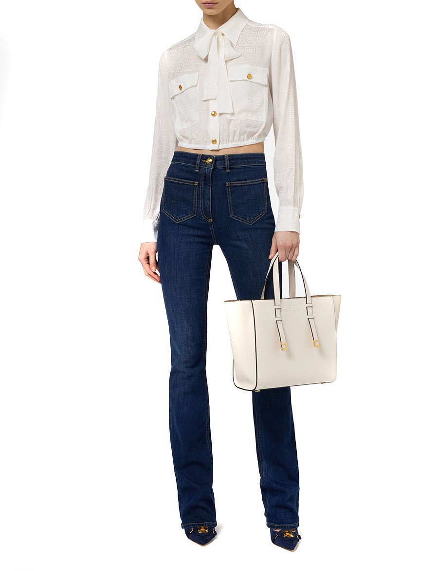 Elisabetta Franchi Shirts Cyan Cyaan