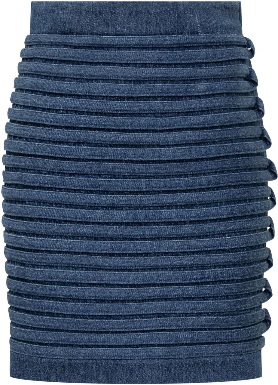 Versace Skirts Denim Blauw
